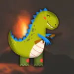 dinosaur with AIRSOFT riffle